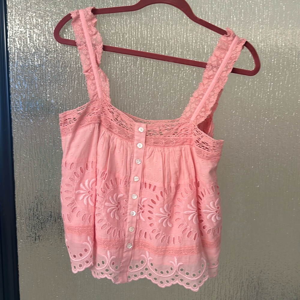 Love Shack Fancy pink cami